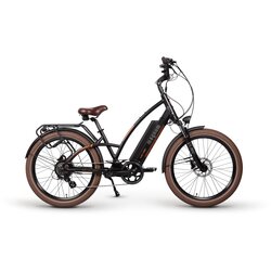 a bicycle parked on the side of the road