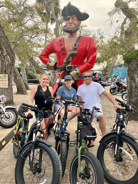 Hidden Treasure 2024 Staci. Elena. Rick on Rental Bikes